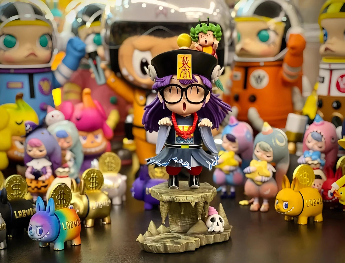 24cm arale Anime Figure arale figures IQ doctor arale cute pvc statue Collectible Model doll desk Decoration birthday Gifts Toys SS69