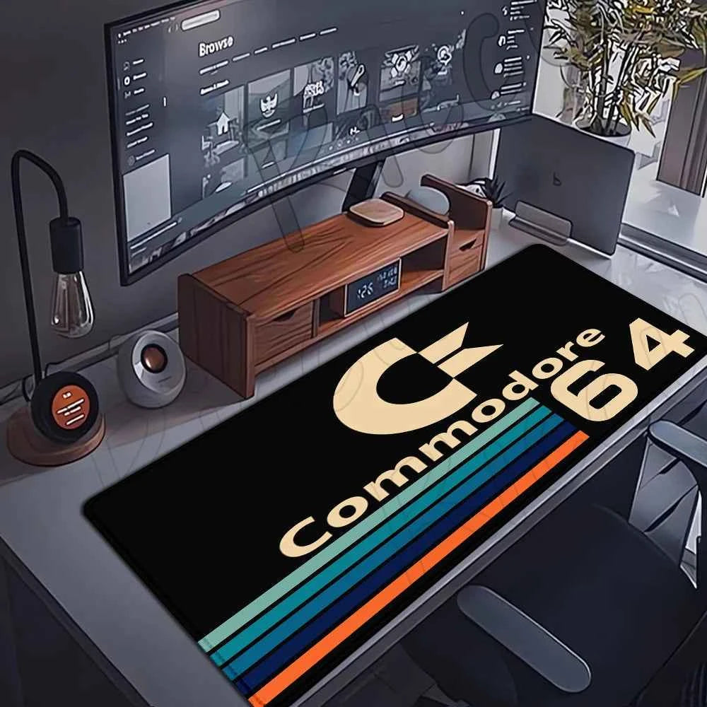 Keyboard Mouse Pad Commodore 64 Mousepad Xxl Non-slip Lockedge Minimalism Office PC Accessories XL Gaming Large Desk Cabinet Pad