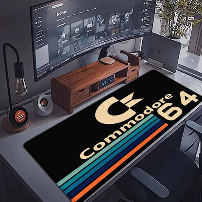 Keyboard Mouse Pad Commodore 64 Mousepad Xxl Non-slip Lockedge Minimalism Office PC Accessories XL Gaming Large Desk Cabinet Pad