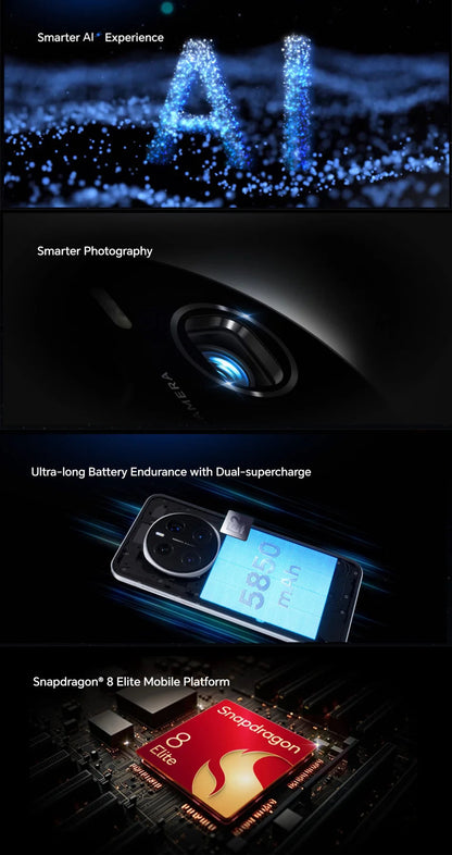 HONOR Magic7 Pro Global Version 5G AI Smartphone Snapdragon 8 Elite 6.8''120Hz OLED Screen 200MP Cameras 100W Charge Magic 7 Pro SS69