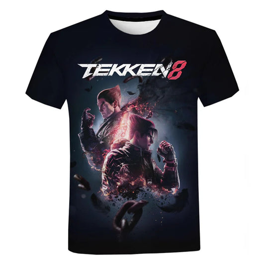 Fighting New Game Tekken 8 3D Printed T Shirt For Men Clothes Harajuku Streetwear T-Shirt For men Crewneck Short Sleeve Tops SS69 11.69 EXZHF20242715W / XL