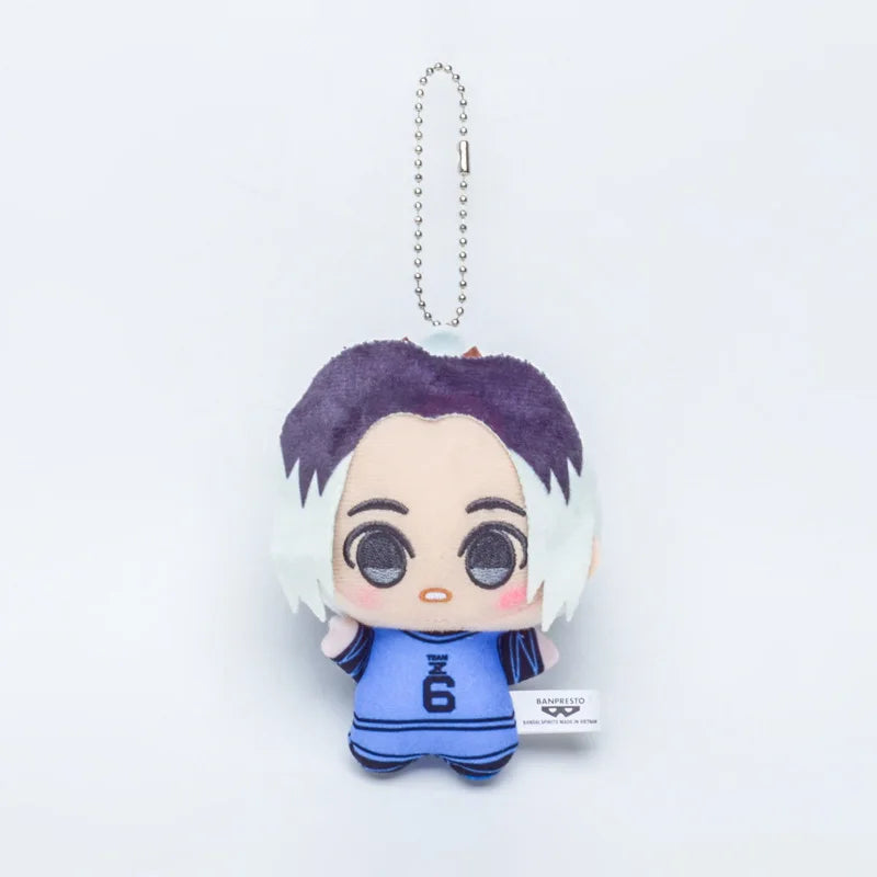 10cm New Blue Lock Plush Pendant KeyChain Isagi Yoichi Nagi Seishiro Mikage Reo Rin Itoshi Itoshi Sae Action Doll Toy Bag Gift SS69