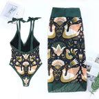 2023 New Arrival Push Up Women Bikini Set Floral Printed Ruffle Bikinis Strappy Bandage Swimwear Brazilian Biquini Bathing Suit SS69