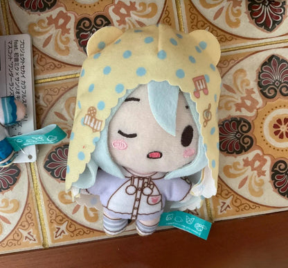 10cm Pjsk Plush Doll Toys Project Sekai Akiyama Mizuki Stuffed Plushies Keychain Yoisaki Kanade Pendant Backpack Bag Decor Gift SS69 17.69 Kanade Pyjamas