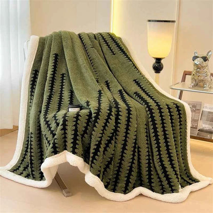 Thicken Warm Flannel Blanket Super Soft Fluffy Queen Blanket Single Double Size Cozy Skin-friendly Multifunctional Nap Blanket