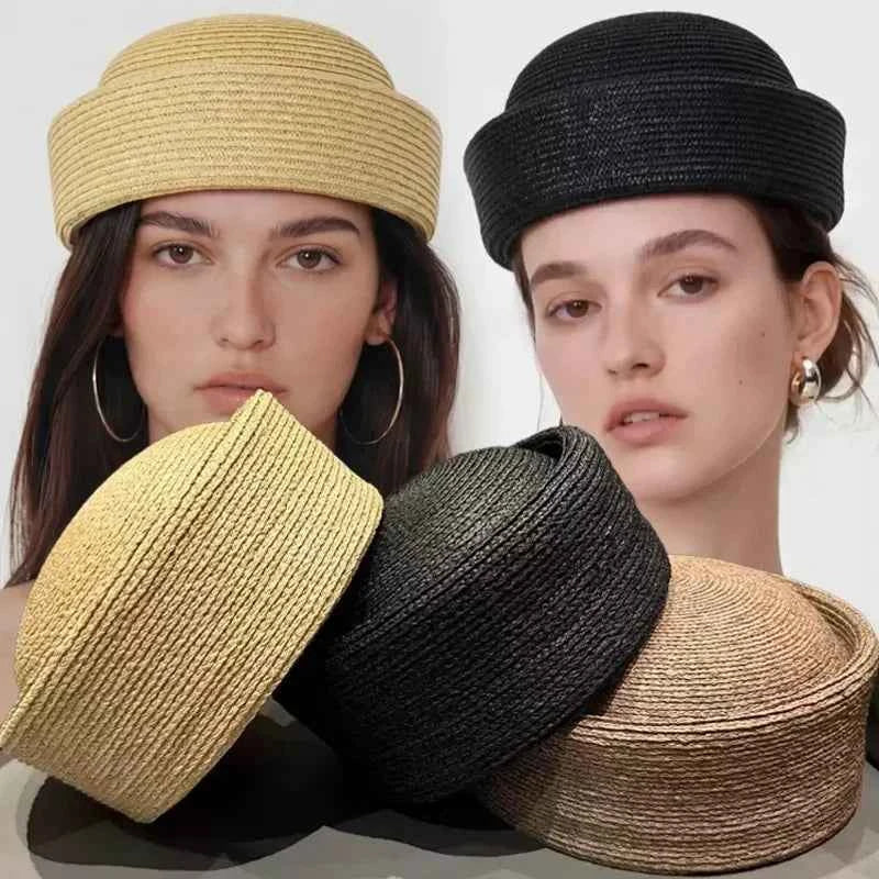 Fashion Mesh Hollow Breathable Summer Pillbox Beret Hat Women Colorful Outdoor Hard Pink Elegant Sun Cap Wholesale Taqiyah Kufi