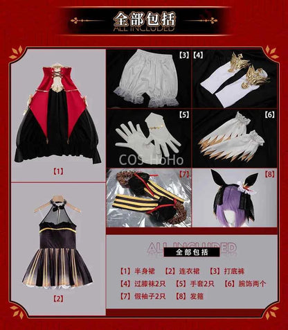 COS-HoHo Umamusume:Pretty Derby Gentildonna Game Suit Gorgeous Dress Uniform Cosplay Costume Halloween Party Role Play Outfit
