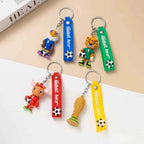 Cartoon Soccer Trophy Keychain Couple Bag Charms Bestselling Pendant Perfect Gift For Football Lovers