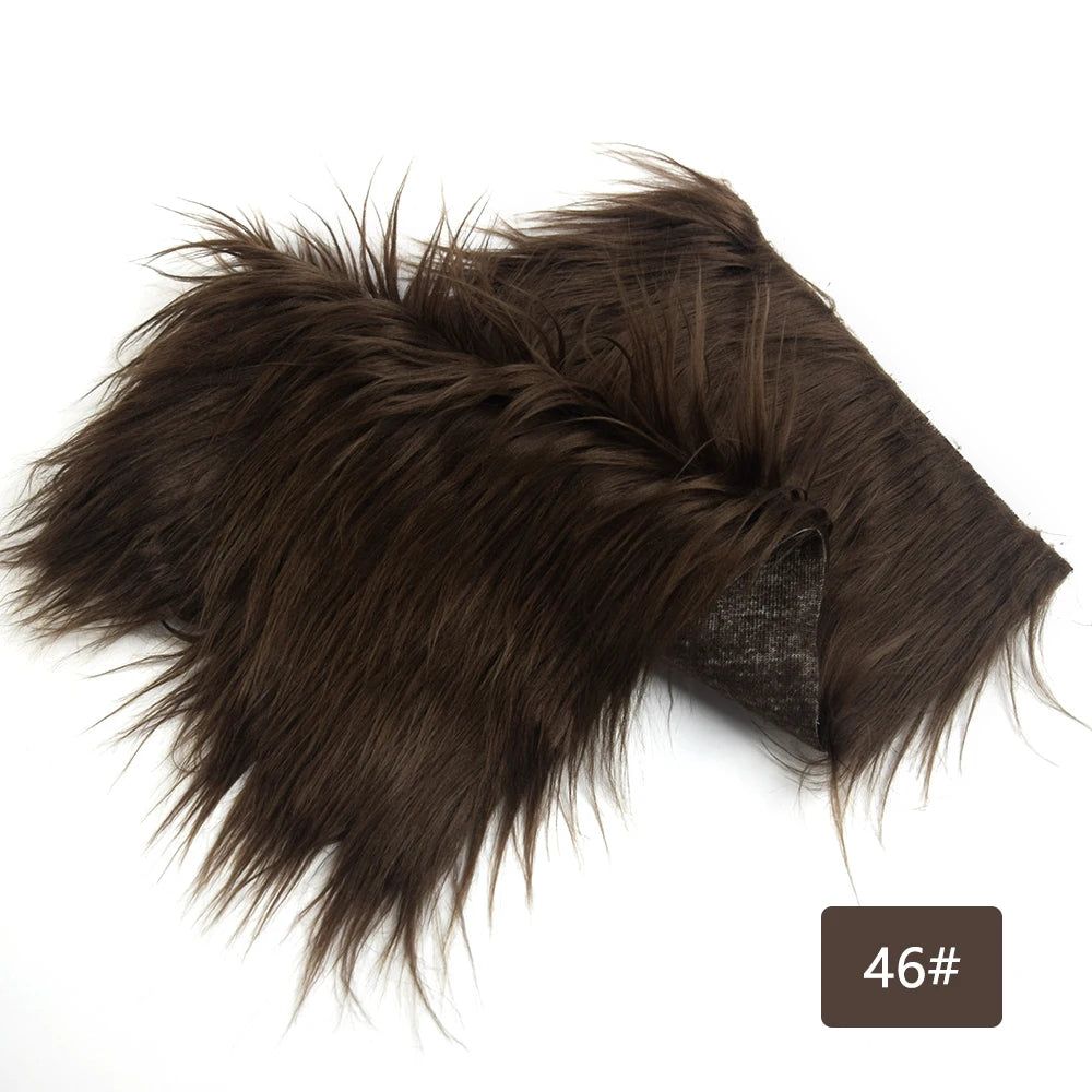 Faux Fur Fabric 8cm Long Pile Cosplay Patchwork Sheet