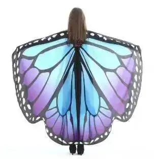 Adult Butterfly Wings Cape for Women Cosplay Costume