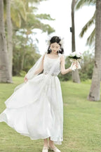 NONSAR God Greek Sweet Vintage Fairy Dress Women Summer Court Style Han Elements Chiffon Elegant floating Strap Long Dresses