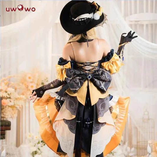 IN STOCK UWOWO Navia Cosplay Genshin Impact Navia Cosplay Costume Fontaine Rococo Style Dress Cosplay Halloween Costume