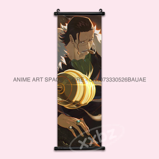 ONE PIECE Hanging Painting Japanese Anime Home Decor Wall Art Luffy Scrolls Pictures Passion Straw Hat Pirates Warm Blood Comics SS69 17.69 hzw26-18 / CHINA / 25x75cm(10x30inch)