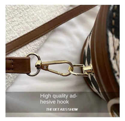 Women's Bag for Women Fashion Luxury Designer Zipper Small Handbags For Women Leather Bucket Shoulder Bag 2023 New Trend Pendant