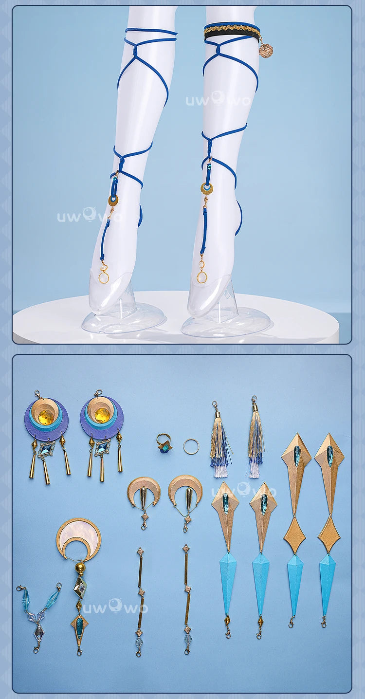UWOWO Lauma Cosplay Collab Series: Genshin Imapct Lauma Cosplay Costume With Ears XS-2XL Halloween Costume