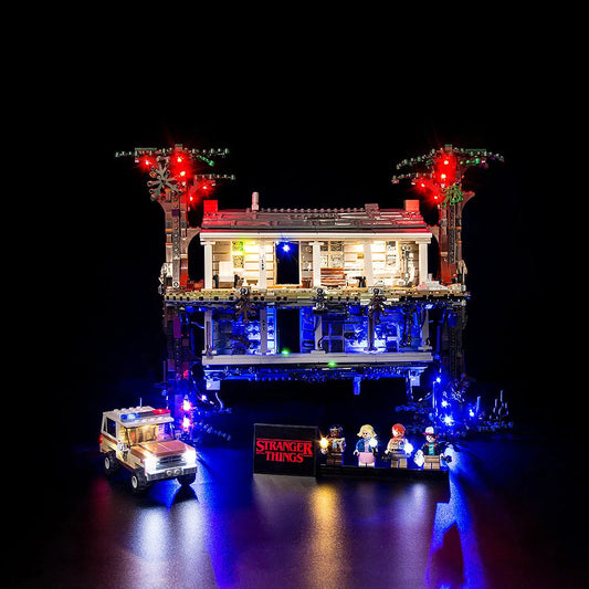 LED Light Kit For 75810 Stranger Things The Upside Down Compatible with 25010 Building Blocks Lighting Set Not Included Model SS69