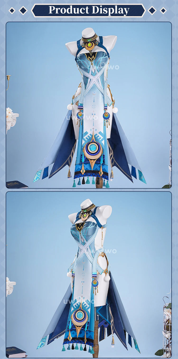 UWOWO Lauma Cosplay Collab Series: Genshin Imapct Lauma Cosplay Costume With Ears XS-2XL Halloween Costume