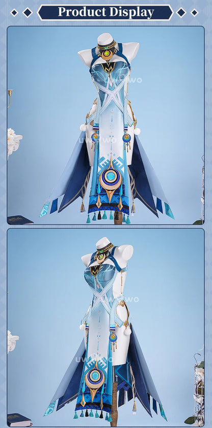 UWOWO Lauma Cosplay Collab Series: Genshin Imapct Lauma Cosplay Costume With Ears XS-2XL Halloween Costume