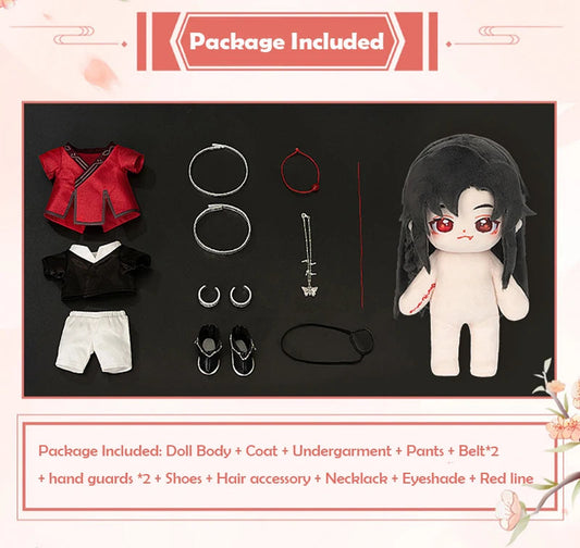 Anime Tian Guan Ci Fu Xie Lian Plush Doll TGCF Stuffed Toy Plushies Heaven Official’s Blessing Change Suit Dress Up Toy 20cm SS69