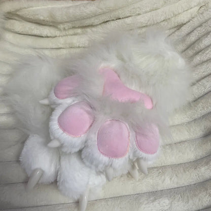 Daliclown Unisex Animal Kigurumi Fursuit Costume with Head Mask and Paws