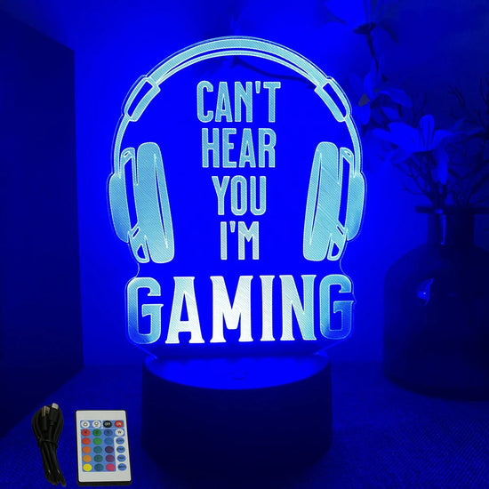 NEON GAMER 3D Lamp LED Night Light Gaming Setup RGB Children's Lamps Gamer Room Decoration Bedroom Table Lamp Personalized Gifts SS69 26.69 B16-Gaming 08