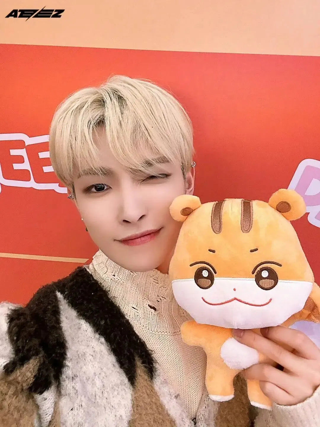 Kpop Aniteez Kawaii Stuffed Animals Plushies Toy Room Decor Hongjoong Seonghwa Yunho Yeosang San Ming Wooyoung Jongho Plu SS69 14.69 25cm B / about 10-25cm
