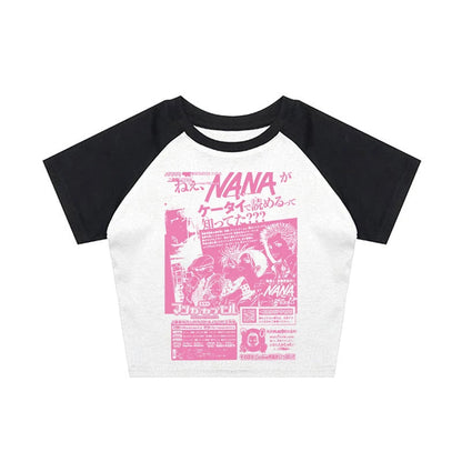 Y2k Nana Osaki Graphic T Shirts  Casual Harajuku Streetwear Japanese Clothes Fashion Rock Punk Sleeveless Tanks & Camis Coquette SS69 17.69 White3 / XL