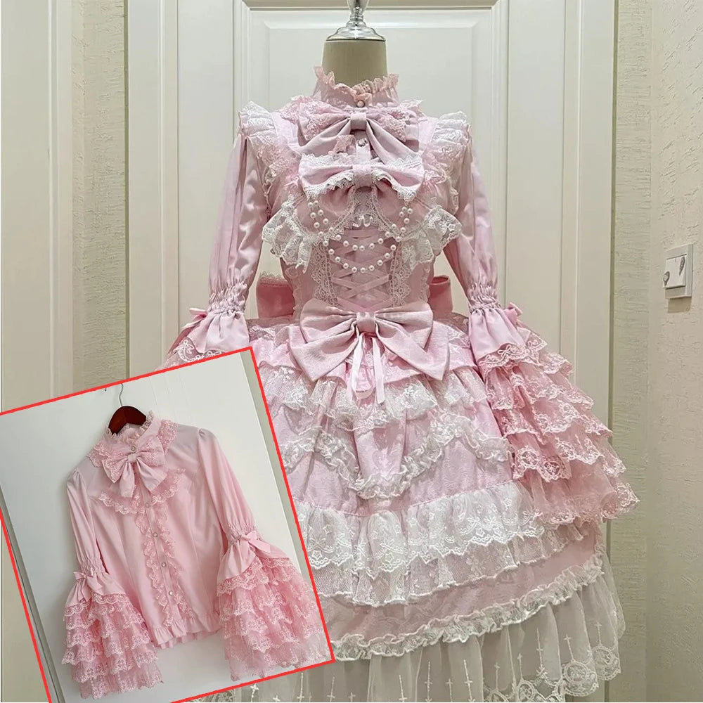 Y2K Lolita Vintage Dress Lace Sleeveless Cosplay Clothing French Strap Elegant Girls Party Japanese Kawaii Dress 2026 Summer