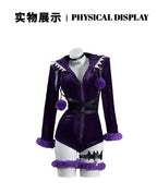 Gengar Anime Cosplay Bodysuit with Hood and Tail