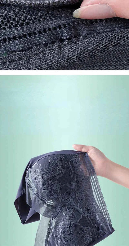 L-6L Women Large Bra Push Up Ice Silk Seamless Upper Bralette Lace Wireless Summer Bras Top Lingerie Underwear Brasieres Mujeres