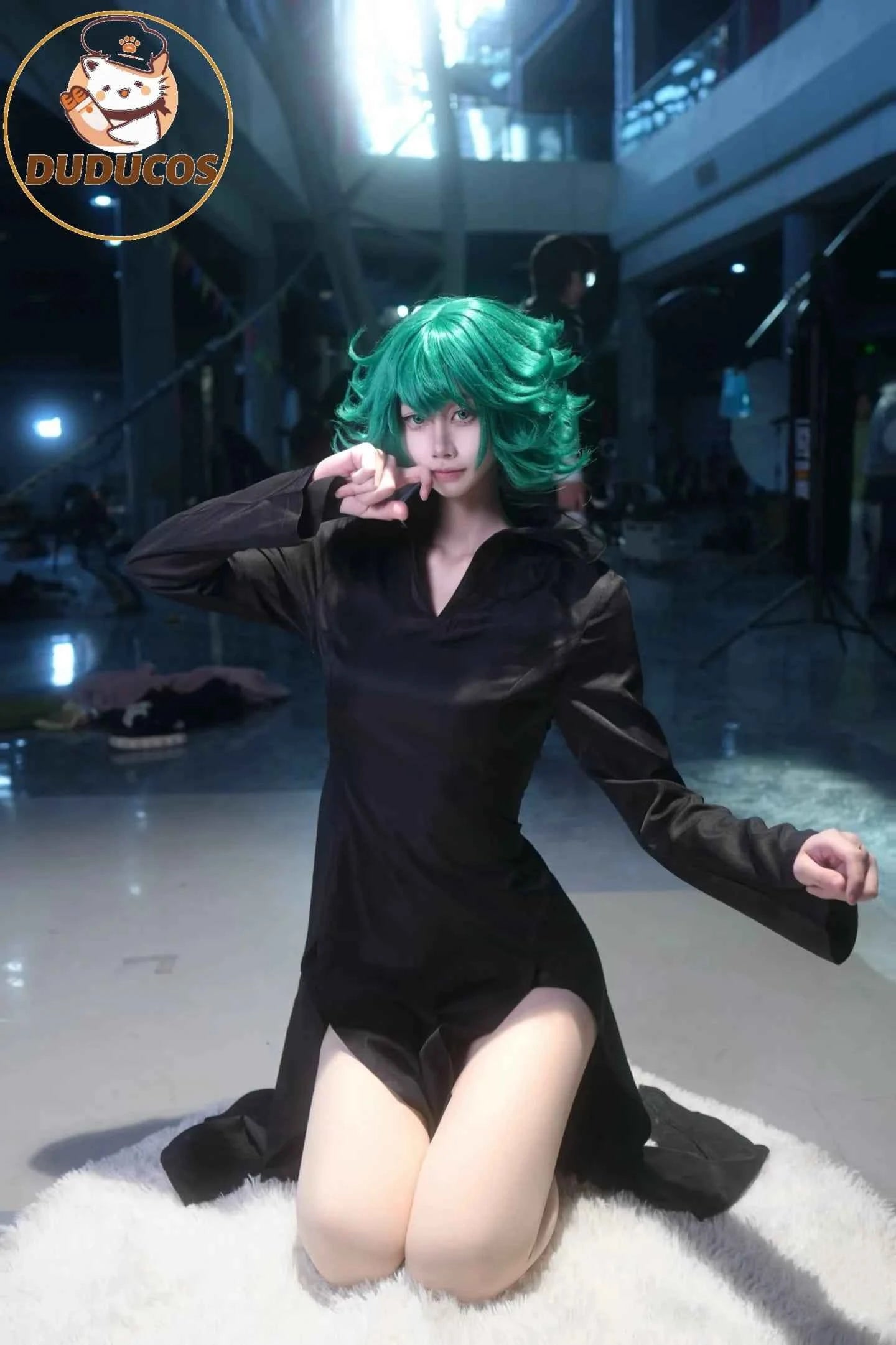 Terrible Tornado Tatsumaki Cosplay Costume Anime【S-2XL】DUDU-R Women Halloween Sexy Dress Plus Size