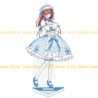 Loen Store The Quintessential Quintuplets official Lolita Fashion Ver figurine cute cartoon character desktop acrylic stand SS69 6.69 WDFXN-RWLP1 (3) / CHINA / 15CM acrylic stand