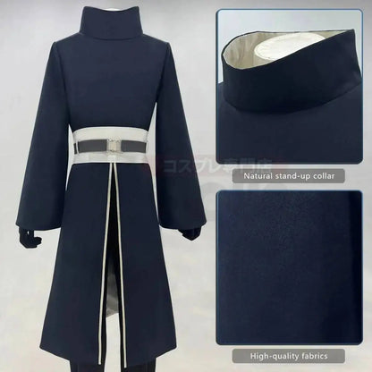 Uchiha Obito Anime Cosplay Costume Set with Coat Pants Belt and Gloves