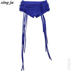 Xing Ju Women's Mesh Tassel Jumpsuit for Stage Performance