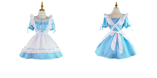 Black Pink Lolita Maid Costumes Cute Girls Women Lovely Maid Cosplay Costume Animation Show Japanese Outfit Dress Clothes S-5XL - SS69