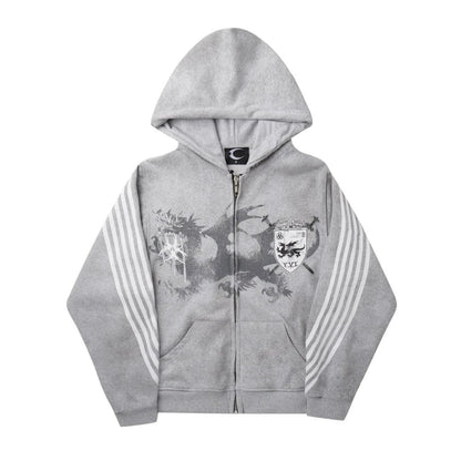 Winter Street Trendsetters Wear Long Sleeved Hoodies, Dark Gothic High Street Printed Clothes, Streetwear Oversized Sweatshirts SS69