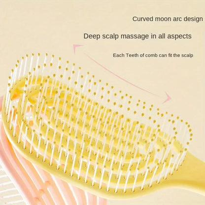 Tangled Hollow Out Massage Comb Detangling Hair Brush Wet Curly Brushes Girl Women Hairs Styling Tools Hair Care Accessories SS69