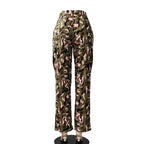 FAGADOER Pink Camouflage Print Pants Women Y2K Streetwear Button Pocket patchwork Straight Pants Hot girl Bottoms 2025 SS69