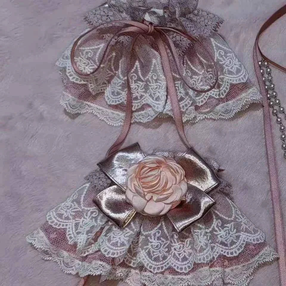 Original Heavy Birthday Party Lolita Puffy Dress Sweet Girls Back Big Bow Tail Vintage High-end Women's Elegant OP Dress