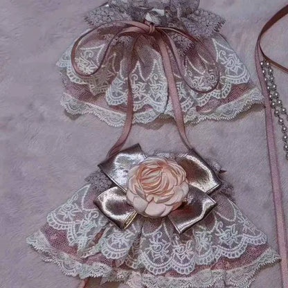 Original Heavy Birthday Party Lolita Puffy Dress Sweet Girls Back Big Bow Tail Vintage High-end Women's Elegant OP Dress