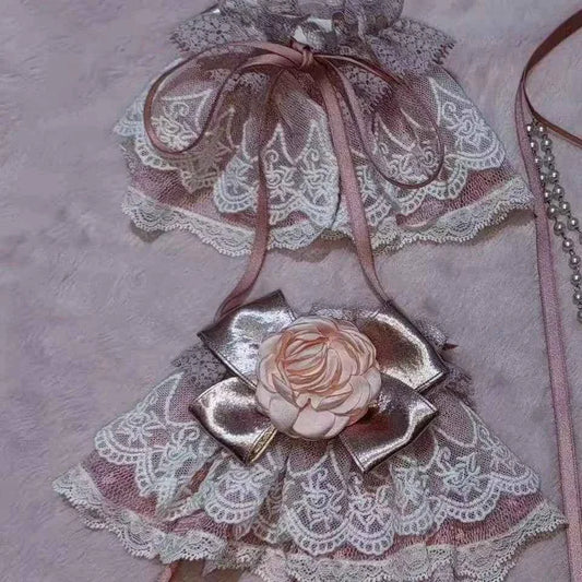 Original Heavy Birthday Party Lolita Puffy Dress Sweet Girls Back Big Bow Tail Vintage High-end Women's Elegant OP Dress