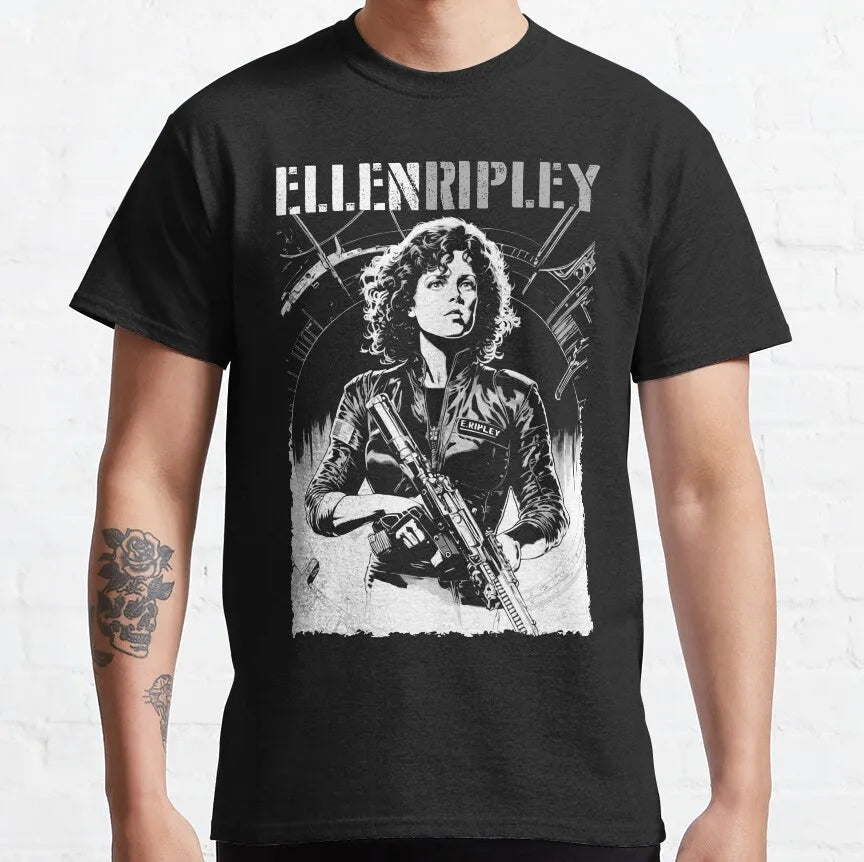 CHAMPRINT Ellen Ripley Graphic T-Shirt | 100% Cotton