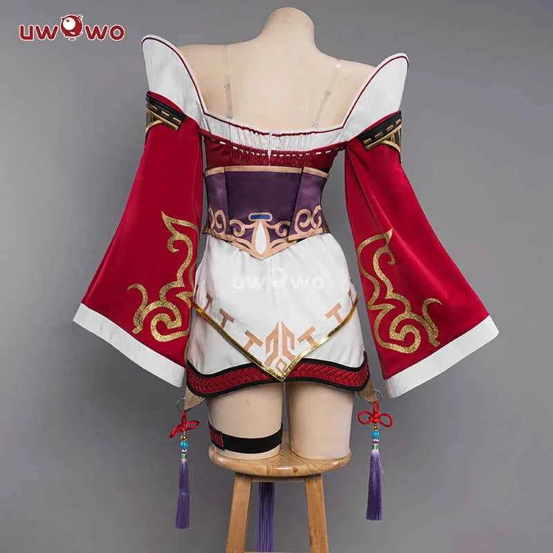 IN STOCK UWOWO Ahri Cosplay Game Ahri Champion Nine Tails Wildd Riftt Game Cosplay Costume Ahri Halloween Cosplay