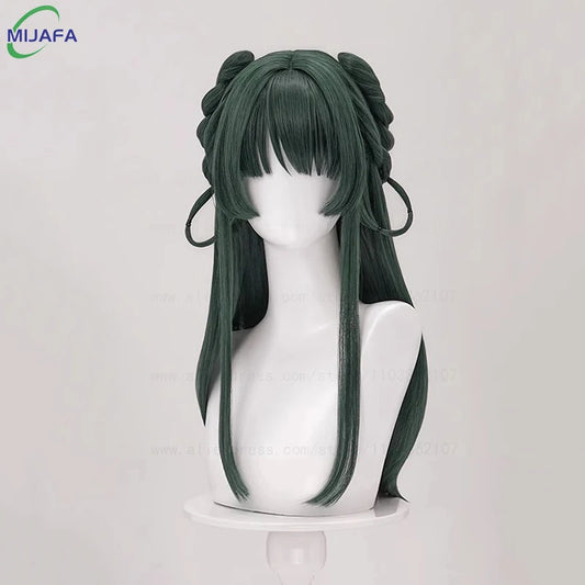 Maomao Cosplay Wig The Apothecary Diaries Dark Green Heat Resistant Fiber
