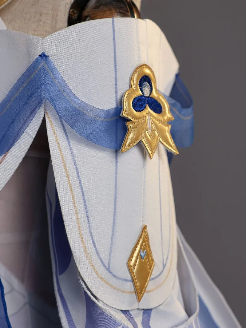 New Damselette Columbina Cosplay Costume Wig Game Impact Fatui  Cosplay Suits Women Role Play Party Dress Outfits