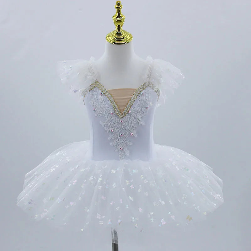 SS69 Girls Professional Platter Ballet Tutu Nylon Knit Dance Costume