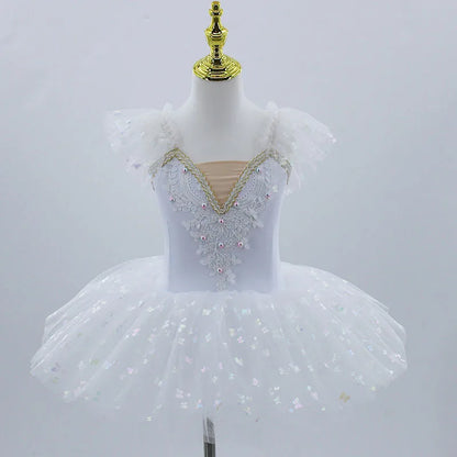 SS69 Girls Professional Platter Ballet Tutu Nylon Knit Dance Costume