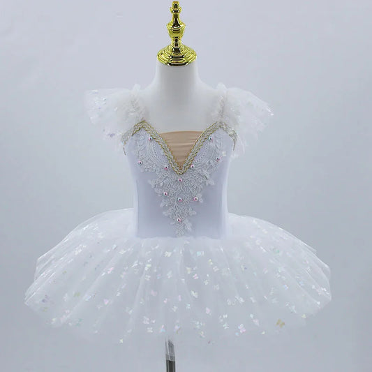 SS69 Girls Professional Platter Ballet Tutu Nylon Knit Dance Costume