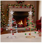 Iron Lace Christmas Tree Mini With Bell Star Desktop Ornament Ornament New Year Christmas Eve Gift Celebrate Party Xmas 2026