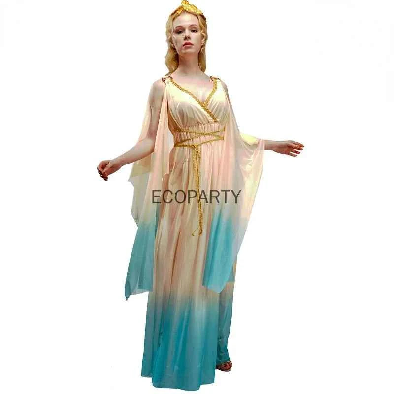 SS69 Greek Goddess Costume for Women, Polyester Blend Cosplay Dress Set